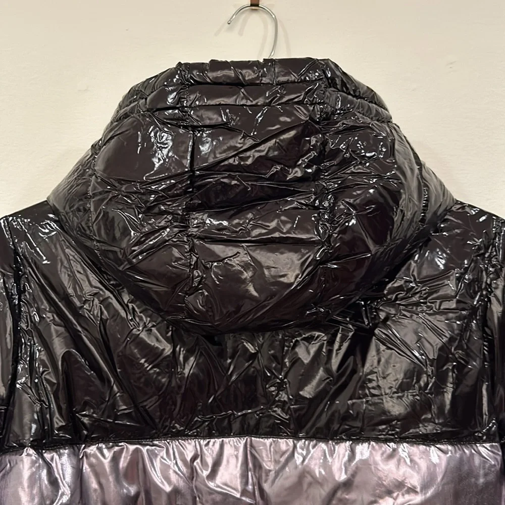 NWT DKNY Sport Down Jacket DP2J8893 Silver Tone Regular Fit, sz L - Picture 11 of 12